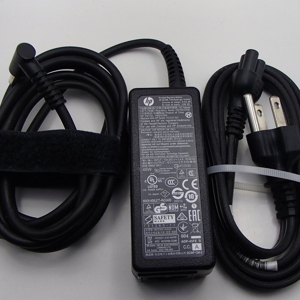 HP HSTNN-LA40 - 45W 19.5V 2.31A 3.0mm Blue Tip AC Adapter